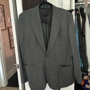 NWOT Express Extra Slim 44R Wool Blend Unlined Blazer